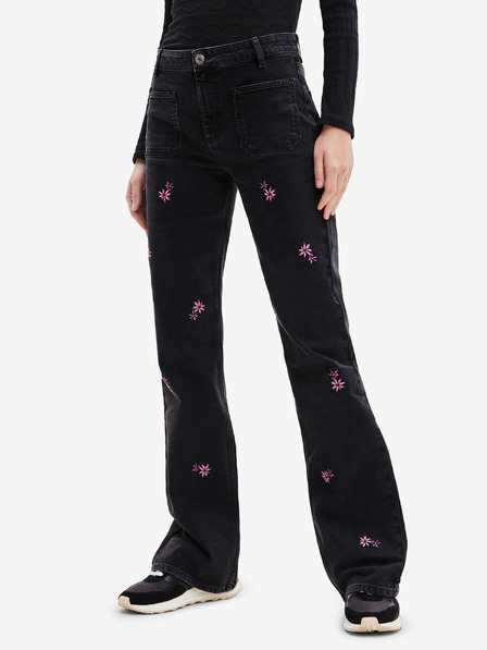 Desigual Schwarze Bootcut-Jeans für Damen Desigual Vidin