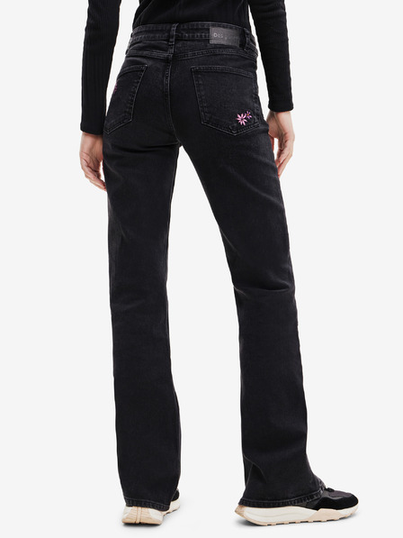 Desigual Schwarze Bootcut-Jeans für Damen Desigual Vidin