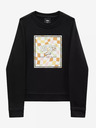 Vans VANS Wavy Check Box Logo Schwarzer Kapuzenpullover für Mädchen
