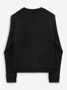 Vans VANS Wavy Check Box Logo Schwarzer Kapuzenpullover für Mädchen