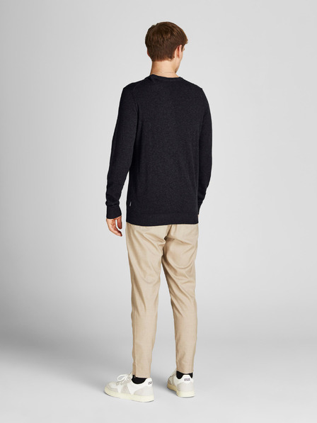 Jack & Jones Schwarzer Basic-Pullover Jack & Jones Emil