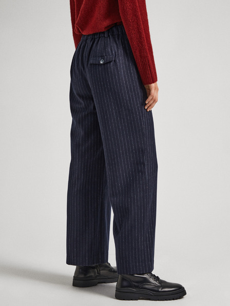 Pepe Jeans Dunkelblaue Damen Wollmischhose Pepe Jeans Rene