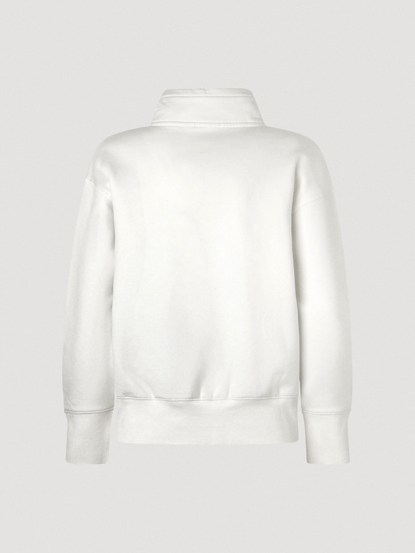 Pepe Jeans Weißes Damen Pepe Jeans Celia Sweatshirt mit Reißverschluss