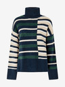 Pepe Jeans Petrol Gestreifter Damen-Rollkragenpullover Pepe Jeans Denver
