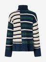 Pepe Jeans Petrol Gestreifter Damen-Rollkragenpullover Pepe Jeans Denver