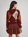 Pepe Jeans Damenpullover Pepe Jeans Eliot mit Alpakamuster in Burgund