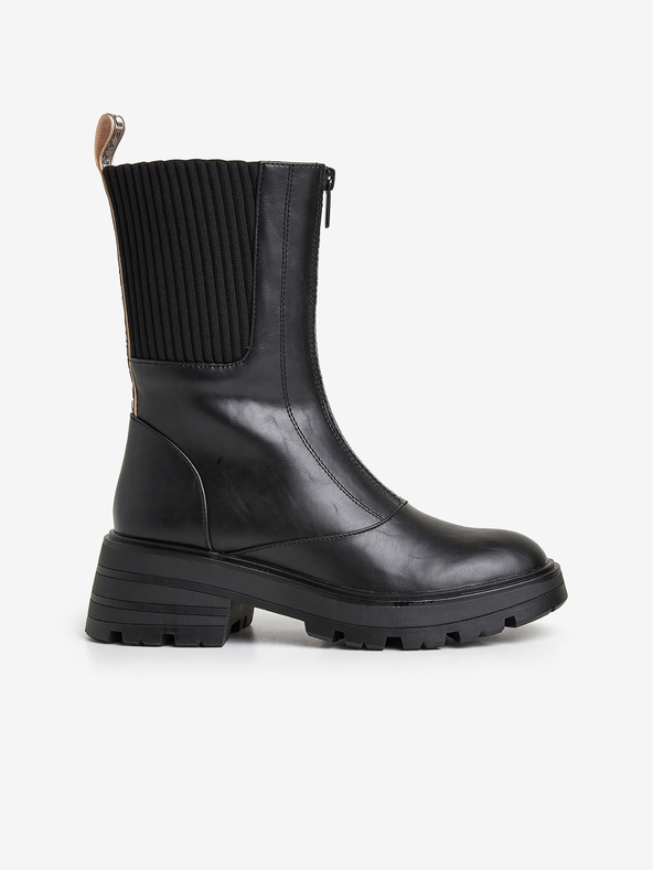 Pepe Jeans Schwarze Damen Pepe Jeans Soda Mask Ankle Boots