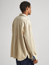 Pepe Jeans Cremefarbenes Herren-Cordhemd Pepe Jeans Devon Cord