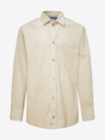 Pepe Jeans Cremefarbenes Herren-Cordhemd Pepe Jeans Devon Cord