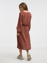 Pepe Jeans Braunes gemustertes Damenkleid Pepe Jeans Kari