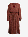 Pepe Jeans Braunes gemustertes Damenkleid Pepe Jeans Kari