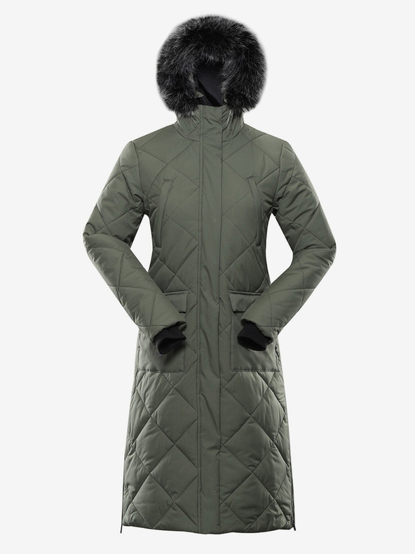 ALPINE PRO Grüner Damen-Steppmantel ALPINE PRO Gosbera