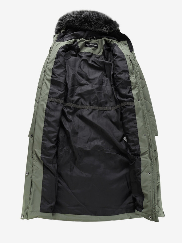 ALPINE PRO Grüner Damen-Steppmantel ALPINE PRO Gosbera