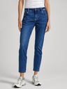 Pepe Jeans Blaue Damen Cropped Straight Fit Jeans Pepe Jeans