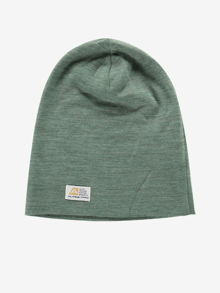 ALPINE PRO Grüne Wintermütze aus Merinowolle ALPINE PRO Bedade