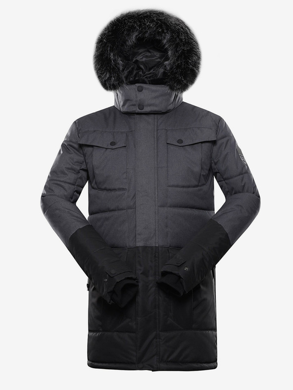 ALPINE PRO Schwarze Herren-Winterjacke ALPINE PRO Egyp