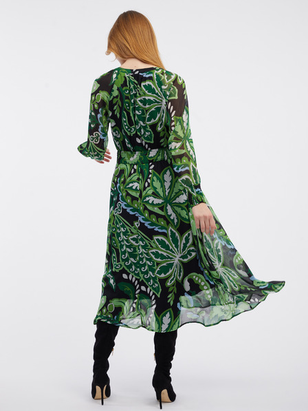 Orsay Grünes Damen-Blumenkleid ORSAY