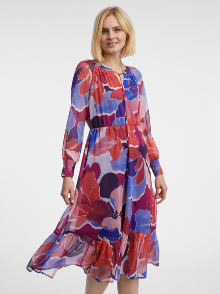 Orsay Rotes Damen-Blumenkleid ORSAY
