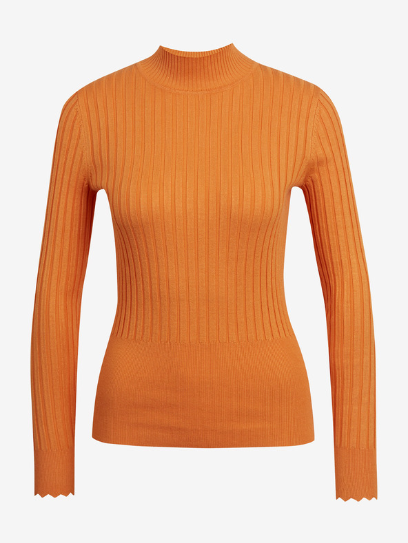 Orsay Orangefarbener Damen-Ripp-Pullover ORSAY