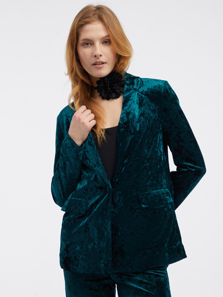 Orsay Grüne Damen-Samtjacke ORSAY