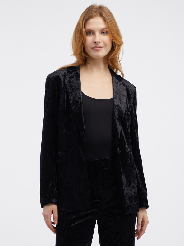 Orsay Schwarze Damen-Samtjacke ORSAY