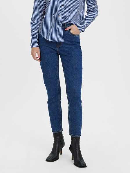 Vero Moda Dunkelblaue, gerade geschnittene Damenjeans VERO MODA Brenda