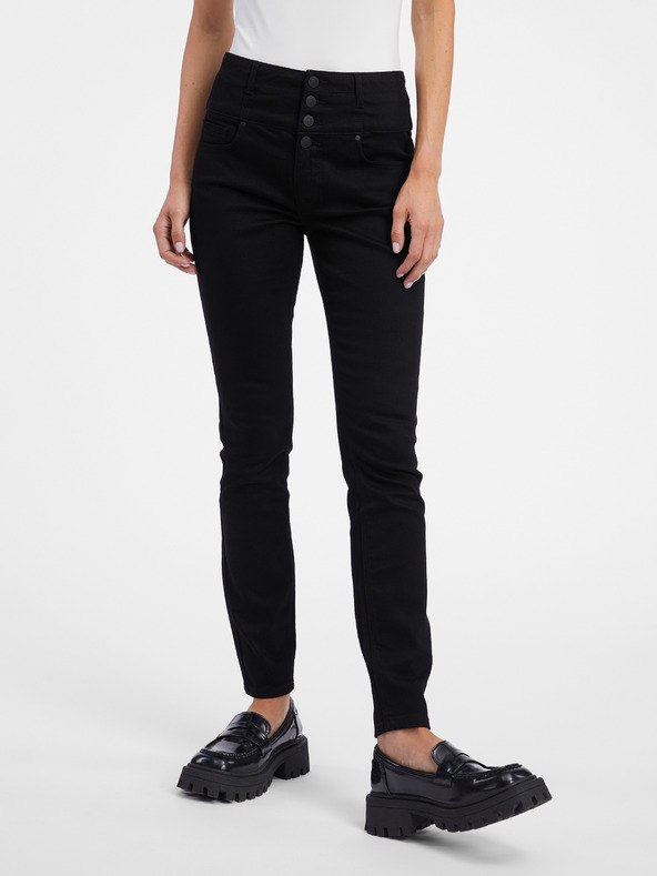 Orsay Schwarze Skinny-Fit-Jeans für Damen ORSAY