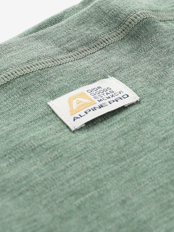 ALPINE PRO Halswärmer aus grüner Merinowolle ALPINE PRO Katane