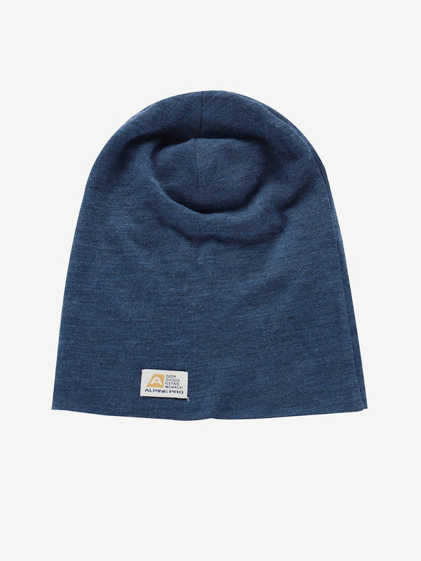 ALPINE PRO Wintermütze aus dunkelblauer Merinowolle ALPINE PRO Bedade