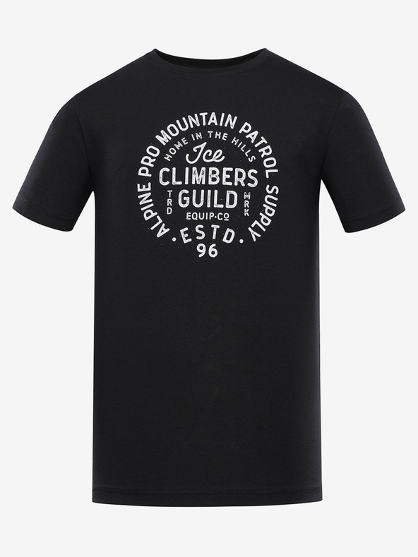 ALPINE PRO Schwarzes Herren-T-Shirt ALPINE PRO Garim