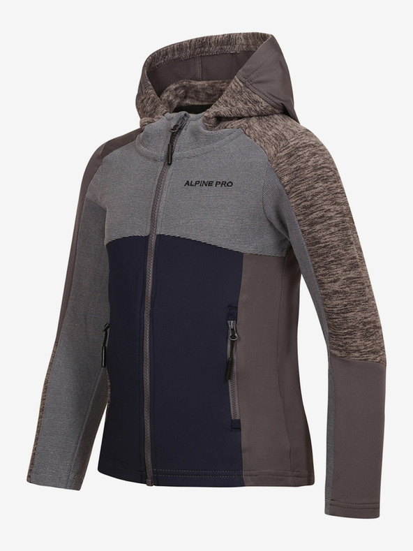 ALPINE PRO Graues Kinder-Sweatshirt ALPINE PRO Groto