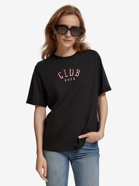 Scotch & Soda Schwarzes Damen-T-Shirt von Scotch & Soda