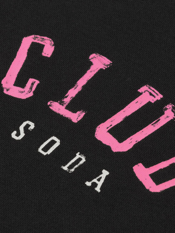 Scotch & Soda Schwarzes Damen-Sweatshirt mit Kurzarm Scotch & Soda