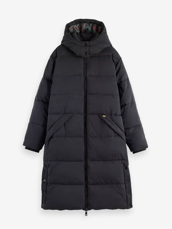 Scotch & Soda Schwarzer Damen-Winter-Steppmantel Scotch & Soda
