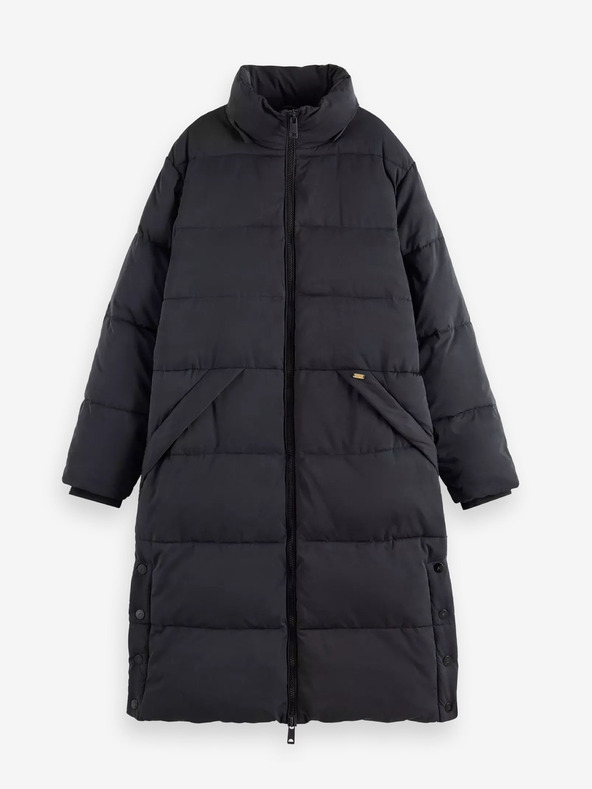 Scotch & Soda Schwarzer Damen-Winter-Steppmantel Scotch & Soda