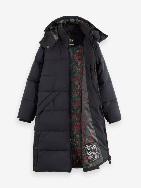 Scotch & Soda Schwarzer Damen-Winter-Steppmantel Scotch & Soda