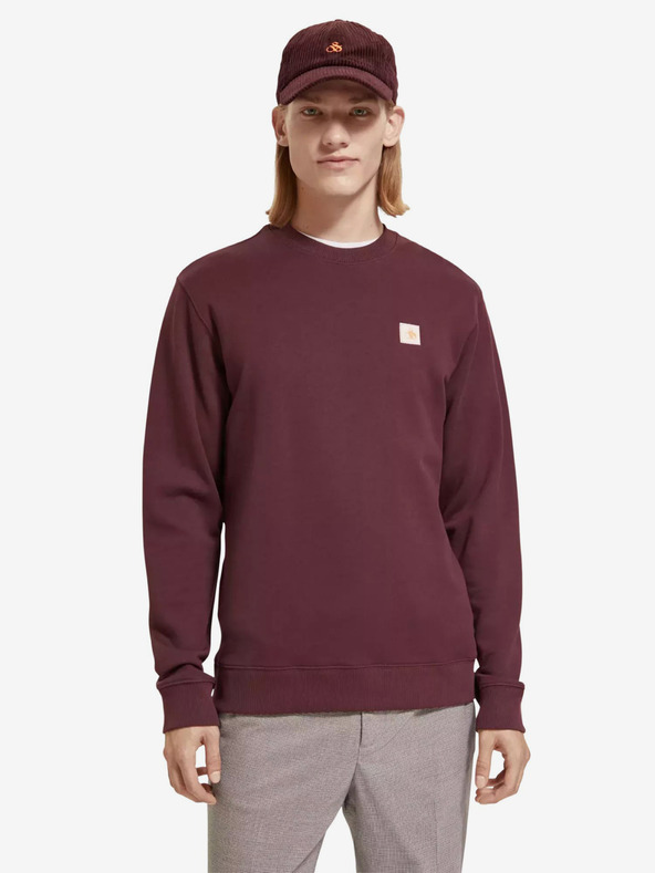 Scotch & Soda Burgunderrotes Herren-Sweatshirt von Scotch & Soda