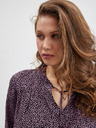 Orsay Rosa und schwarze Damenbluse mit Blumenmuster ORSAY
