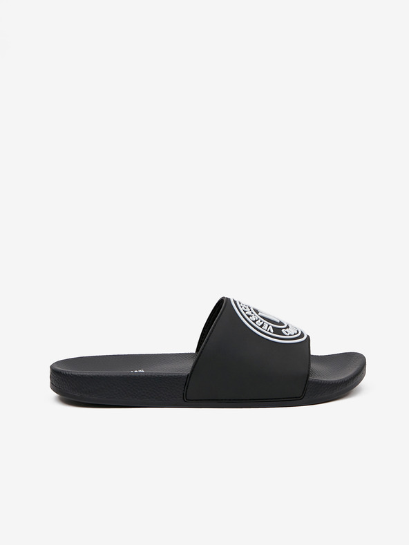 Versace Jeans Couture Schwarze Herren Versace Jeans Couture Fondo Slide Pantoffeln