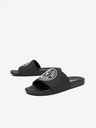 Versace Jeans Couture Schwarze Herren Versace Jeans Couture Fondo Slide Pantoffeln