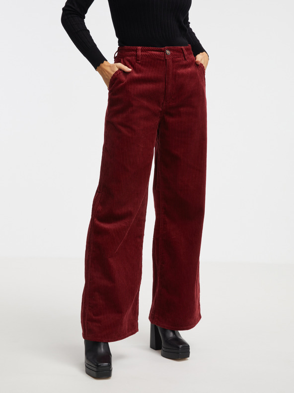 Pepe Jeans Rote Damen-Schlaghose Pepe Jeans Cecilia Cord