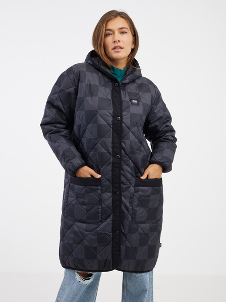 Vans Schwarzer und grauer Damen Steppmantel VANS Mason
