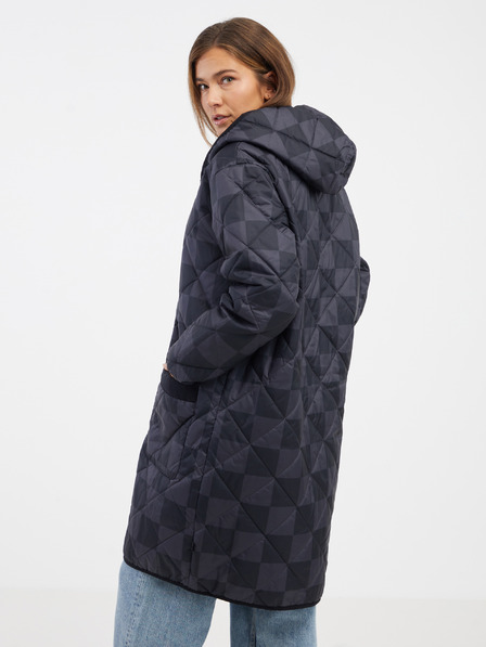 Vans Schwarzer und grauer Damen Steppmantel VANS Mason