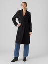 Vero Moda Schwarzer Damenmantel aus Wollmischung VERO MODA Reno