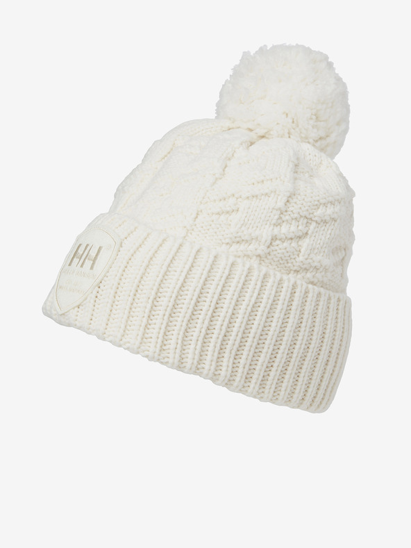 Helly Hansen Damenmütze aus cremefarbener Merinowolle HELLY HANSEN W HOD BEANIE 2.0