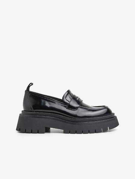 Pepe Jeans Schwarze glänzende Damen-Slipper Pepe Jeans Queen Oxford