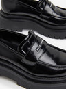 Pepe Jeans Schwarze glänzende Damen-Slipper Pepe Jeans Queen Oxford