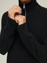Jack & Jones Schwarzer Herrenpullover mit geripptem Reißverschluss Jack & Jones Perfect