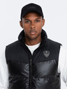 Ombre Clothing Schwarze Herren-Steppweste Ombre Clothing