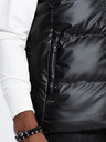 Ombre Clothing Schwarze Herren-Steppweste Ombre Clothing
